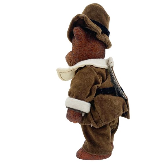 Russ Teddy Town Bear Pilgrim Figurine Thanksgiving Family Dinner Holiday Decor - Picture 8 of 12
